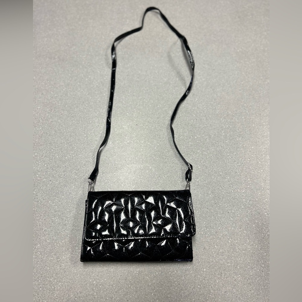 Unbranded women’s sparkle black clutch crossbody purse